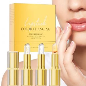 Rouge à Lèvres Changeant de Couleur pour Femmes | Coffret De Brillants À Lèvres À Changement De Couleur - 3 Pièces Baume Hydratant pour Soirée Transport Mariage Rencontres Voyage Shopping Anniversaire (Kbsin212, neuf)