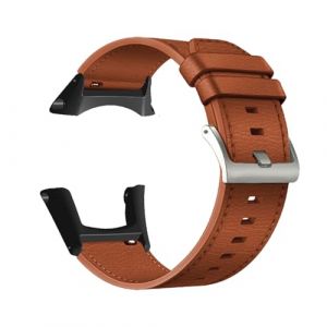 KMKJSH Bracelet en Cuir pour Suunto Ambit 3/3 Run/2/2R/2S/1/Sport Bracelet de Montre, avec Fermoir en Acier Inoxydable Vintage Bandes de Remplacement Compatibles avec Suunto Ambit 3 Sangle (4) (Kemikeji, neuf)