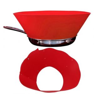 Frywall Pare-Feu Anti-&eacute;claboussures En Silicone, Anti-&eacute;claboussures D'huile, Po&ecirc;le &agrave; Frire R&eacute;glable,Alternative &agrave; L'&eacute;cran Anti-&eacute;claboussures Fournitures De Cuisine Murales (beiyuanwangluo, neuf)