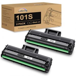 colorfly MLT-D101S Toner D101S compatible avec Samsung D101S MLT-D101S Toner pour SCX-3405 SCX-3400 SCX-3405W SCX-3405F SCX-3405FW ML-2160 ML-2165W ML-2165 ML-2168 SF760. SF760P (2 noirs) (Star-Shop Direct, neuf)