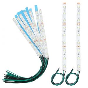 YIXISI 15 Pièces 150mm Pré Câblées LED SMD, Modélisme LED, 12-18V LED Bandes, 2335 SMD LED, Vert (YXS-DE, neuf)
