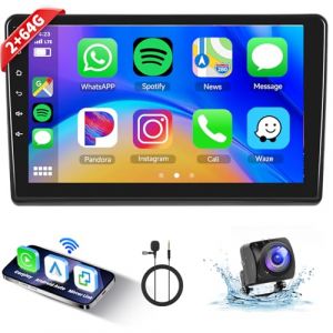 【2+64G】 Hodozzy Carplay Autoradio pour Fiat Ducato/Peugeot Boxer/Citroen Jumper 2011-2022, 9 Pouce Touchsreen Bluetooth Poste Radio Voiture avec Android Auto/GPS/WiFi/RDS/FM/BT/USB (Hodozzy, neuf)