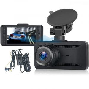 Oryzom Dashcam 4K Pro &ndash; Enregistrement Ultra HD avec Cam&eacute;ras Avant/arri&egrave;re, Vision Nocturne Et Surveillance 24h/24, 1080P｜Chargeur Allume-Cigare (STD: 4K+1080P + C&acirc;ble ACC) (PJSshop, neuf)