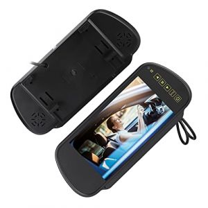 Moniteur de r&eacute;troviseur, Moniteur de Vue arri&egrave;re d'interface vid&eacute;o Av1, Moniteur de cam&eacute;ra de recul &agrave; &eacute;cran LCD de 7 Pouces, adapt&eacute; &agrave; Tous Les Types de v&eacute;hicules (Luccxx, neuf)