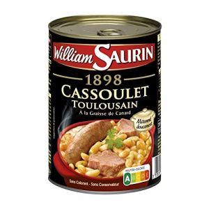William Saurin - D&eacute;licieux Cassoulet Toulousain au Porc - 420g - Pr&ecirc;t en quelques minutes - Lot De 4 (La Famille &agrave; Table! - LF&agrave;T!, neuf)