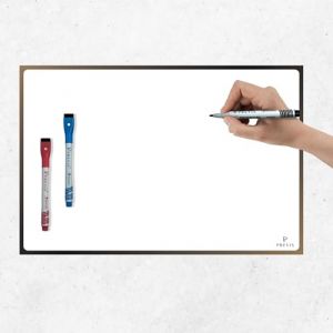 PREVIS Tableau Magnetique Mural Blanc Adhesif A3 40x30cm - 3 Feutres - Film Tableau Blanc Effacable Mural - Grand Rouleau Papier Aimanté Adhésif pour Maison, Bureau- Pas Dommages Mur (PREVIS, neuf)