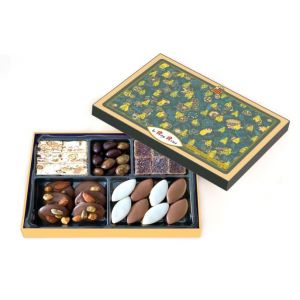 LE ROY RENÉ Epicerie Fine - Gamme de Noël et Pâques : (Coffret Jaune Inspiration n°2 de 300g : Calissons d’Aix, confiseries et chocolats) (Agathastock, neuf)