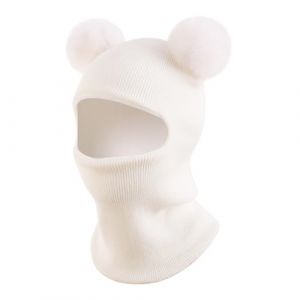 AYPOW Bonnet Cagoule Chaud d'Hiver pour B&eacute;b&eacute; Enfant de 1 &agrave; 6 Ans, Ensemble Chapeau &Eacute;charpe Multifonction Thermique Coupe-Vent pour Filles Gar&ccedil;ons Tout-Petits, Chapeaux Masque Tricot&eacute; Doubl&eacute; en Polaire (lipsd eu, neuf)