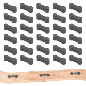 KEQAR 30 Pi&egrave;ces Adaptateurs Universels pour Train en Bois, Connecteurs de Rails en Bois, Accessoires pour Circuit de Train, Id&eacute;al pour Anniversaires et Moments de Jeu (shengguangshangmao., neuf)