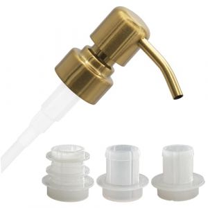 ALTGLAS Pompe pour Distributeur de Savon Liquide 'Zagreb' - Rechange en Acier INOX, Upcycling avec Set de 3 Bagues d'&Eacute;tanch&eacute;it&eacute; pour Bouteilles de 18-23 mm (Or Bross&eacute;) (ALTGLAS Upcycling, neuf)