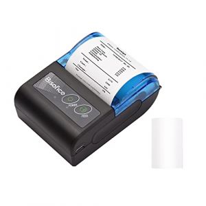 XGR-POS581 Mini imprimante thermique portable Imprimante de tickets de reçus USB sans fil de 5 pouces avec papier d'impression de 58 mm compatible avec iOS Android Windows (WANGHANFEI, neuf)