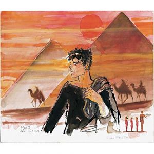 Moulinsart Carte postale Corto Maltese, Les Pyramides (17,5x12,5cm) (BD addik | France, neuf)