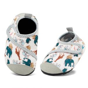 MASOCIO Chaussures Aquatiques Enfant Garcon Fille Chausson Gar&ccedil;on d'eau Chaussette Bebe B&eacute;b&eacute; Mer Riviere Plage et Piscine S&eacute;chage Rapide Gris (Taille Fabricant: CN 23/24) EU 20/21 (Ortego, neuf)