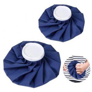 2 Pièces Medium Poche de Glace Kit, Réutilisable Sac de Glace avec Small Poche de Glace, Étanche Poche de Froid ou Chaud, Sac de Glace Coude pour Blessures Thérapie par le Chaud et le Froid (OasesW, neuf)