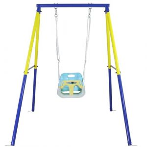 CCLIFE Portique Balancoire Bebe Enfant Exterieur/Iintérieur Hauteur Réglable Balançoire Siege ZERRO (CCLIFE Technic GmbH, neuf)