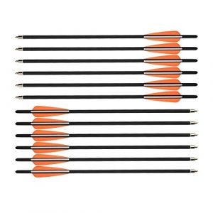 Milaem Fl&egrave;ches d'arbal&egrave;te en Carbone,boulons de 20 Pouces boulons de 22 Pouces boulons de 18 Pouces pour arbal&egrave;te jusqu'&agrave; 150 LB, 12 boulons par Paquet (17 Pouce_Orange) (ZDhunting Shop, neuf)