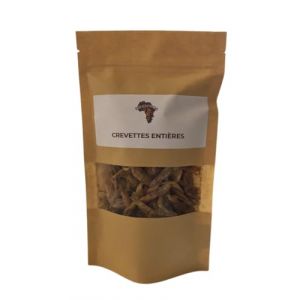 Crevettes Enti&egrave;res S&eacute;ch&eacute;es Medium &ndash; Go&ucirc;t Intense & Umami &ndash; Cuisine Africaine et Asiatique &ndash; Sachet de 50 g (KISS AFRICA, neuf)