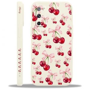 Yoedge Coque pour Samsung Galaxy S20 FE 4G/5G, Aesthetic Noeud Mignon Rose Papillon Motif Design &Eacute;tui pour Femmes Fille, Mince Souple Silicone Housse Cover Case pour Samsung S20 FE 6,5",Cerise (Lei Xiao, neuf)