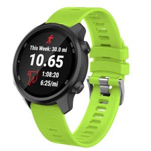 ISABAKE Bracelet de rechange en silicone souple pour montre intelligente Venu Sq GPS Forerunner 245/245, Fenix 6s 20 mm - Bracelet confortable pour Vivoactive 3 Music/HR Forerunner 645 Music (Isabake, neuf)