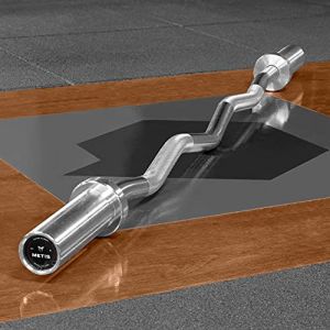 METIS EZ Barre de Curl | Barre de Musculation pour Exercices de Triceps, Biceps et Bras | Équipement d'Entraînement de Renforcement Musculaire (Net World France, neuf)