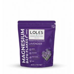 LOLE'S Zechstein Chlorure de magn&eacute;sium flocons de bain avec lavande 1 kg Chlorure de magn&eacute;sium Alternative au sel d'Epsom et au sulfate de magn&eacute;sium relaxant pour les muscles et la peau (Lole's, neuf)