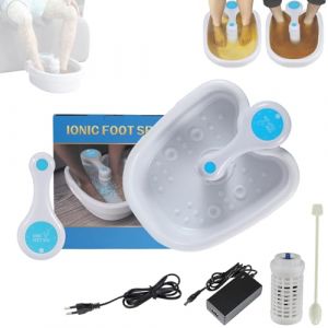 Bain de pieds ionique, appareil de massage pour bain de pieds, bain de pieds d&eacute;tox, d&eacute;toxification par &eacute;lectrolyse, syst&egrave;me de bain de pieds ionique, machine de nettoyage portable pour les pieds (NEW CRAB LIMITED, neuf)