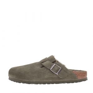 Birkenstock Boston 1025667 Shearling thym Vert Sabot Pantoufle Femme Boucle en Laine 39 (ModaDistrict, neuf)