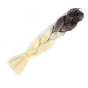 LYVQZPWLRla mode synth&eacute;tique, Extensions de cheveux synth&eacute;tiques de 60 cm for tresses, bleu et violet, au crochet(24inchesM27) (KanHuaDeY, neuf)