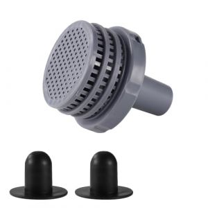 Lyreh Connecteur Jet Piscine 11070/11072 Compatible avec Intex 25022E, Crépine de la Vanne de Vidange pour Piscine avec 2pcs Bouchon Trou Filtre(Gris) (Haipingmian, neuf)