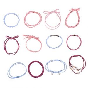 PACKOVE 2 Boîtes Élastiques à Cheveux Perles Imitation Boîtes Accessoires pour Filles Parfaits pour et Événements Festifs (Spring TU, neuf)