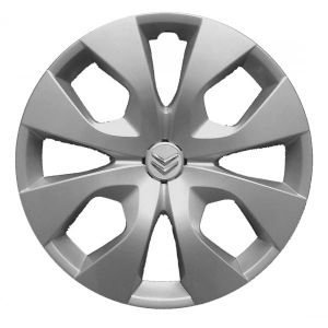 Kit de 4 enjoliveurs adaptables &ndash; pour Citroen C3 Picasso &ndash; Diam&egrave;tre 16" &ndash; avec Logo chrom&eacute; &ndash; Non d'origine (Rixto, neuf)