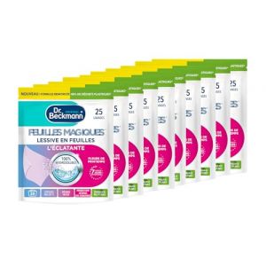 Dr. Beckmann - Feuilles Magiques® Lessive - L'Eclatante - 25 Lavages - Pré-dosées, Pratiques et Légères - 100% Hydrosoluble - Lot de 10 (MyHomeBoutique, neuf)