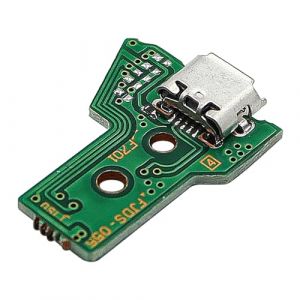 Alnicov Ensemble de port de charge de remplacement pour PS4 DualShock 4, pièces de réparation, module de connecteur de plaque de chargeur pour manette PS4 JDS-055 050 (Music Lover EU, neuf)