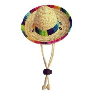 Sombrero mexicain pour animaux de compagnie - chapeau de chien, fabriqué à la main à partir de tissus naturels et de paille, chapeau de soleil pour chat | Chapeau pour animaux de compagnie pour De (fengkuc, neuf)