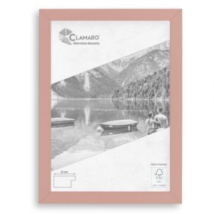 Clamaro COLLAGE Cadre Photo 32x45 | Rose pastel | Cadre en MDF avec verre acrylique incassable, panneau arri&egrave;re et crochets en m&eacute;tal (profil de cadre largeur 30 mm) (Clamaro, neuf)