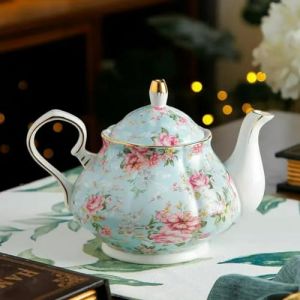 SOREZE Th&eacute;i&egrave;re europ&eacute;enne en Porcelaine de 400ML, Service &agrave; th&eacute; Anglais de l'apr&egrave;s-midi, th&eacute;i&egrave;re en Porcelaine, cafeti&egrave;re r&eacute;sistante &agrave; la Chaleur (zhengweishanghangamz, neuf)