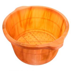 Healvian Bassin Spa Pieds en Plastique Grand et Profond Massage Bain de Pieds Portable pour Usage F&eacute;minin &agrave; Domicile Design Grain de Bois (Le Sengyu, neuf)