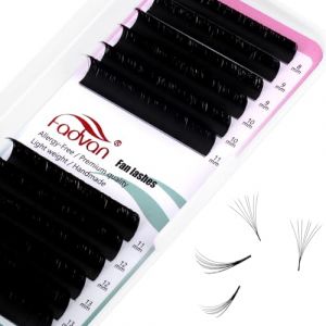 FADVAN Extension Cils Easy Fan 0.10C Curl 8-14mm Mixte Soie Volume Russe 2D~20D Faux Cils Extension de Cils Professionnel Easy Fan Lashes Curl(0.10C, mix 8-14mm) (FADVAN Beauty, neuf)