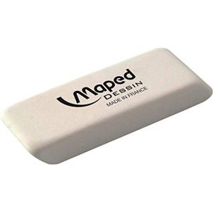 Maped Gomme Dessin, Format médium M010013 Blanc (Micro Passion 76, neuf)