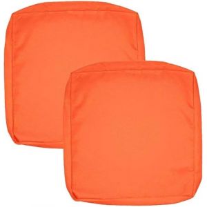 Housse De Coussin Exterieur Impermeable pour Salon De Jardin, Lots De 2/4 Housse Assise Salon De Jardin avec Fermeture Éclair, Amovibles pour Intérieur Et Extérieur, Terrasse(Color18,65x65x10cm2pcs) (Danansentt Shop, neuf)