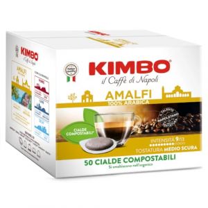 50 dosettes Kimbo m&eacute;lange Amalfi 100 % Arabica (ItalianTaste, neuf)