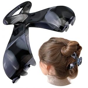 Pince Cheveux Grande Premium R&eacute;sistante/Pince Cheveux Femme Originale/Attache Cheveux femme/Grosse pince Cheveux Crabe Chic/Accessoire Cheveux Tendance/Pince a Chignon Claw Clip (Accent Aigu, neuf)