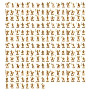 ALDOUS 1: 72 200/Ensemble de Soldats Anciens en Plastique Jouet Soldats ArchaïQues éPéIste Figurine d'action Bricolage ScèNe de Guerre Or (shanlixuedianzi, neuf)
