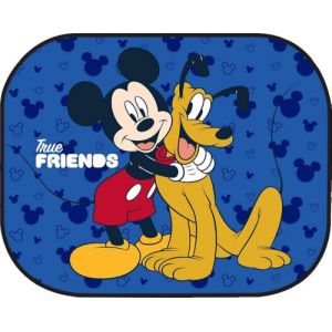 TataWay - Paire de Rideaux de Voiture Mickey Mouse, Fixation par Ventouse, Protection UV, Graphismes, Bleu, 44x35 cm, Polyester (Highill Shop, neuf)