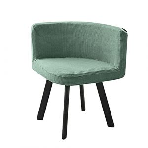 SWJ-swjssb Housse de Chaise Scandinave Velours 1/4/6 Pieces Blanche Bureau Fauteuil Chaise Couverture Extensible Dossier Housse de Chaise Salle a Manger, pour Salon Hôtel Chaise Recouvre (leeupault, neuf)