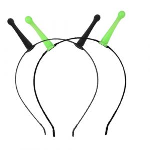 minkissy 2pi&egrave;ces Serre T&ecirc;te Extra-terrestre Lot De Bandeau Antenne Accessoire Cheveux Halloween Cosplay D&eacute;corations F&ecirc;te Coiffe Accessoires D&eacute;guisement (Master Self, neuf)