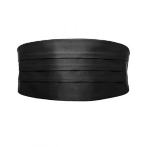 KGDUYC 1 pcs ceinture de Smoking en Satin ceinture de Smoking Noire pour Homme pour Chemise de Costume Smoking, Bande r&eacute;glable - Noir (Qertyias O&Uuml;, neuf)