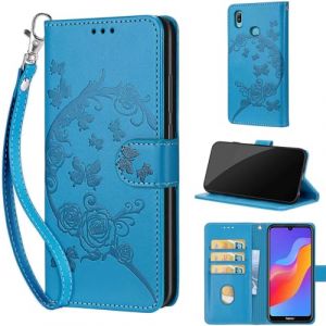 Coque pour Huawei Honor Play 8A / Honor 8A 2019 / Honor 8A 2020 &Eacute;tui, Antichoc Portefeuille Etui Flip Folio Case Coque pour Honor 8A Pro/Honor 8A Prime / Y6 (2019) / Y6 Prime (2019) Bleu (WGR Global Business, neuf)