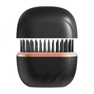 Mini Lisseur &Agrave; Cheveux &ndash; Brosse &Agrave; Lisser, Peigne Chauffant Rapide, Peigne Lisseur Portable Anti-br&ucirc;lure Rechargeable &Agrave; 3 Niveaux, Brosse Coiffante Chauffante, Outil Anti-frisottis Pour Les Vacances, L (yonyae, neuf)