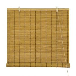 Victoria M. Store en Bambou Opaque à tirage latéral, Protection Solaire et visuelle, pour fenêtres et Portes 150 x 160cm, Marron (Jalousiescout Shop, neuf)